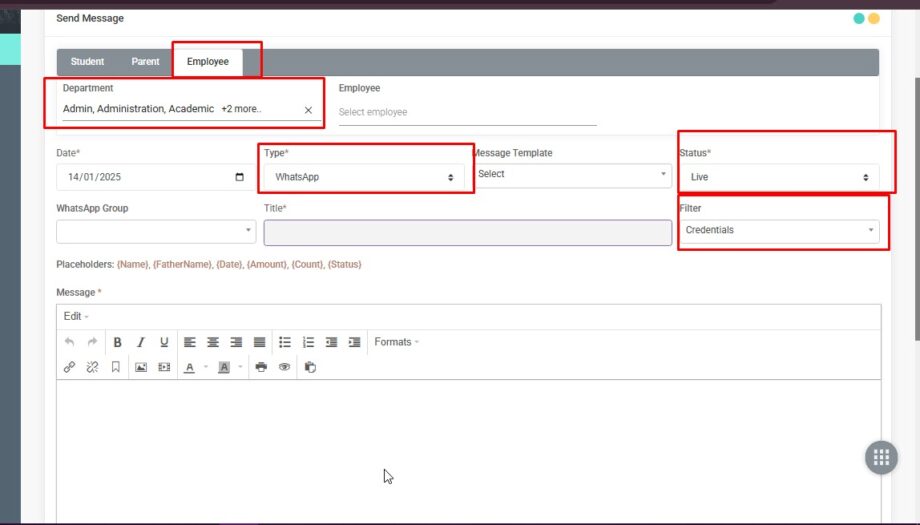 Sharing Credentials on Whatsapp